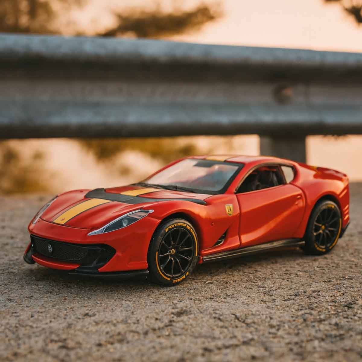 مايستو سيارة معدنية فيراري 812 كومبيتيتسيوني حمراء بمقياس 1:64 من سلسلة سبيد آيكونز للجنسين من عمر 3-4 سنوات