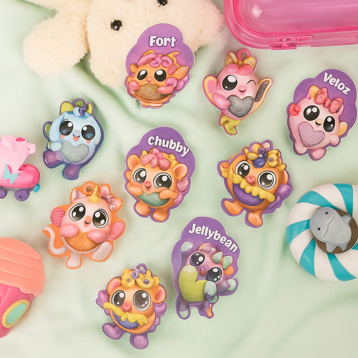 زورو رينبوكورنز فلاشيز متنوعة للبنات، 5-7 سنوات، مجموعة من 2