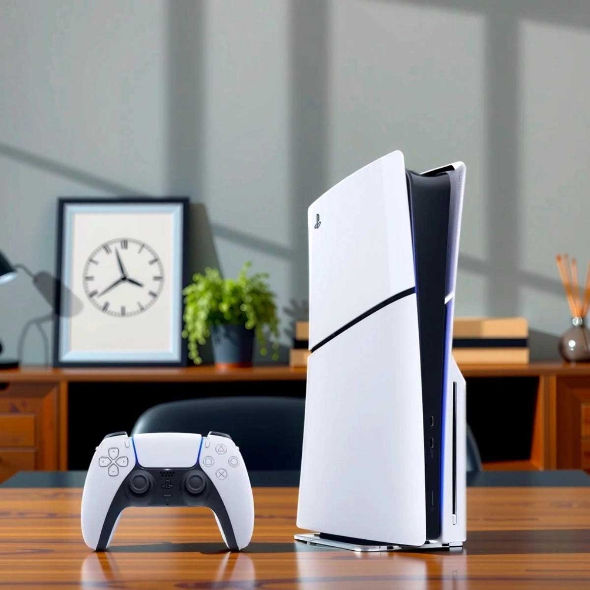 سوني بلايستيشن 5 سليم إصدار القرص مع حزمة وحدة تحكم أسود إضافية