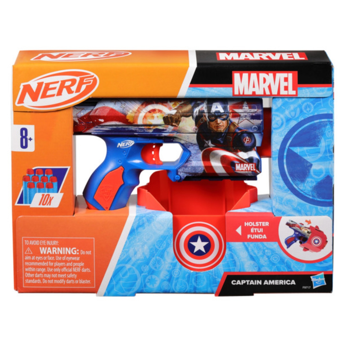 هاسبرو نيرف إنك كابتن أمريكا بلاستر لعبة للجنسين، 8-10 سنوات