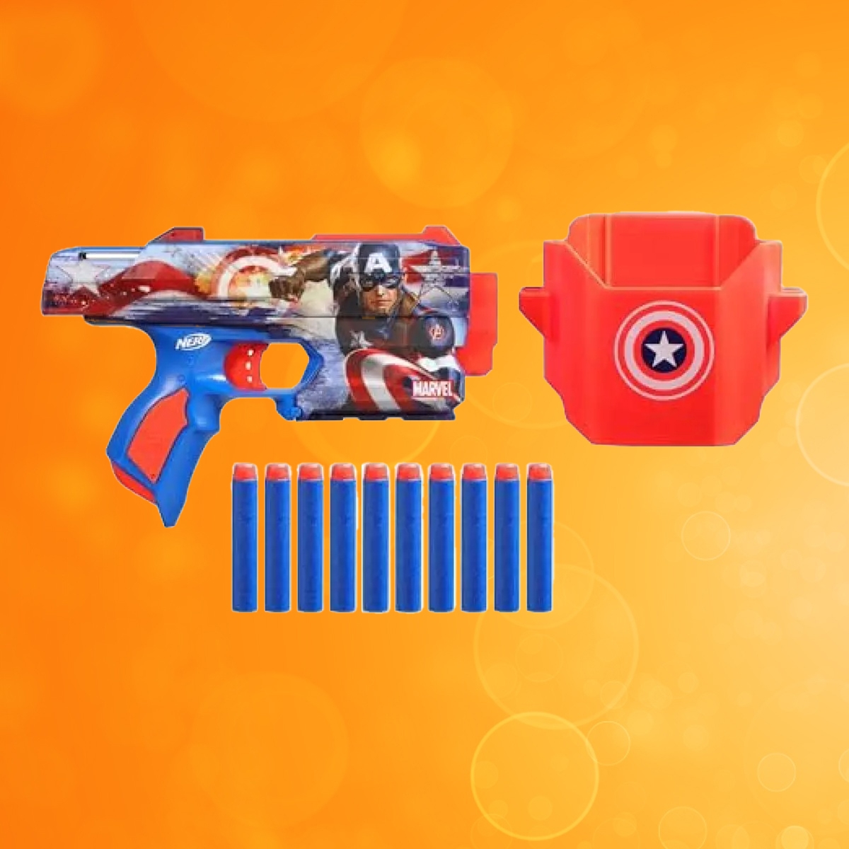هاسبرو نيرف إنك كابتن أمريكا بلاستر لعبة للجنسين، 8-10 سنوات