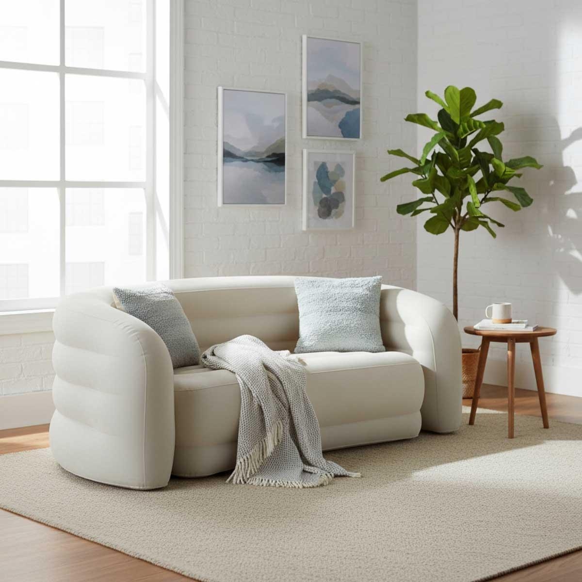 إنتكس أريكة منحنية قابلة للنفخ