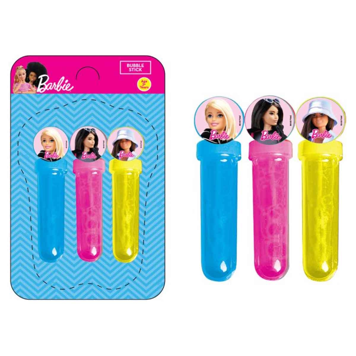 باربي مجموعة عصا فقاعات 3 قطع للبنات، 3-4 سنوات