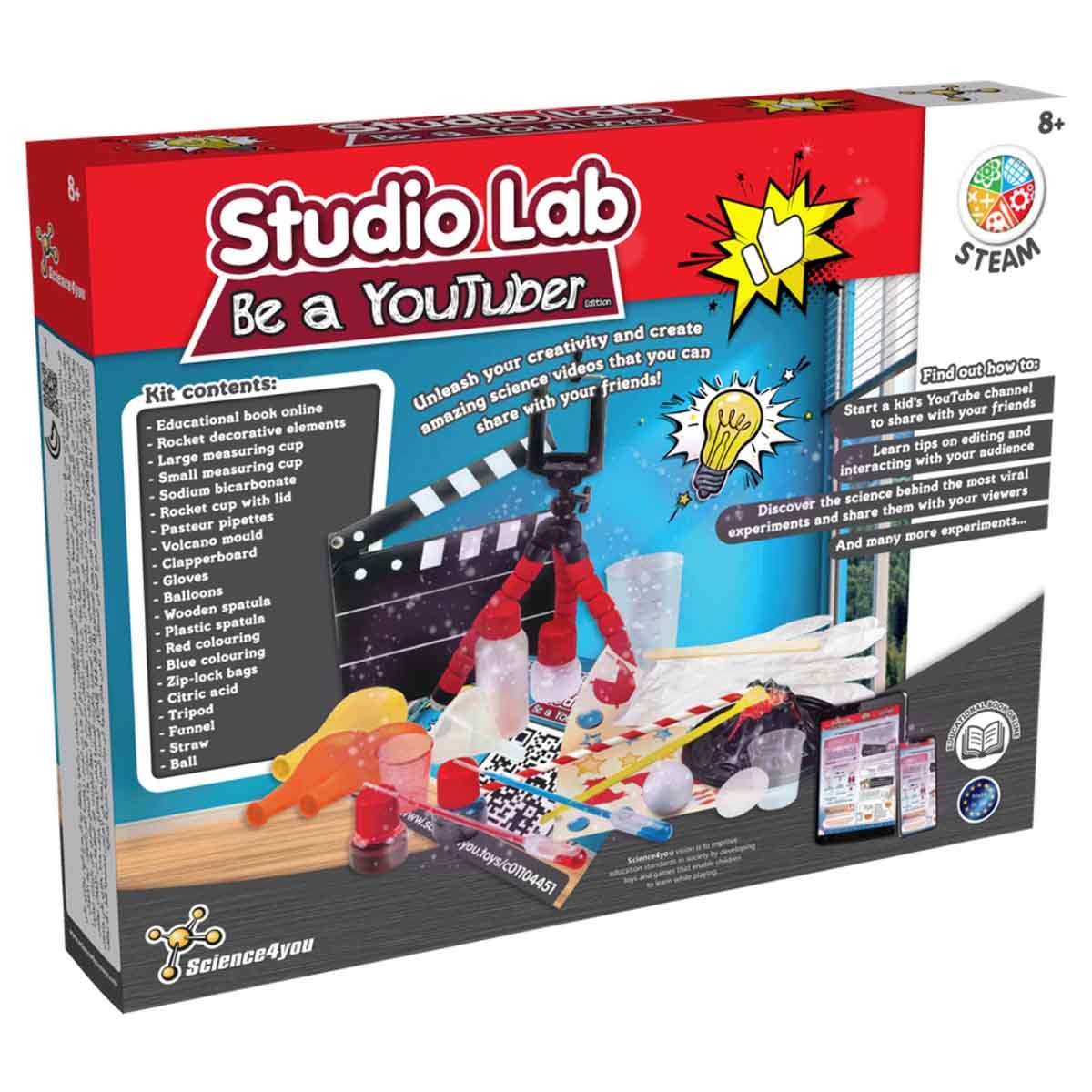 ساينس فور يو مجموعة كن يوتيوبرًا للجنسين، عمر 8-10 سنوات