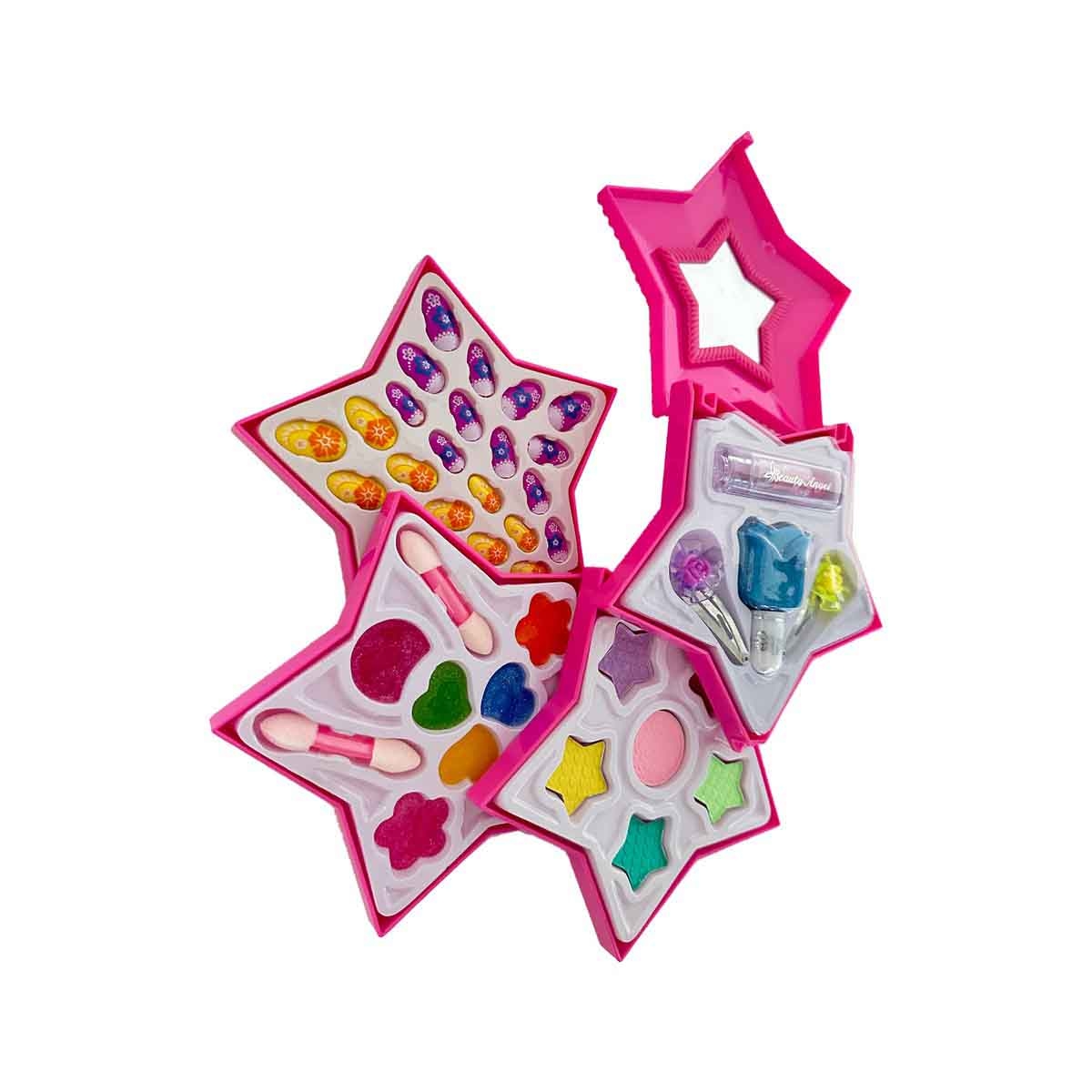 بيوتي أنجل طقم مكياج للبنات، من عمر 5 إلى 7 سنوات