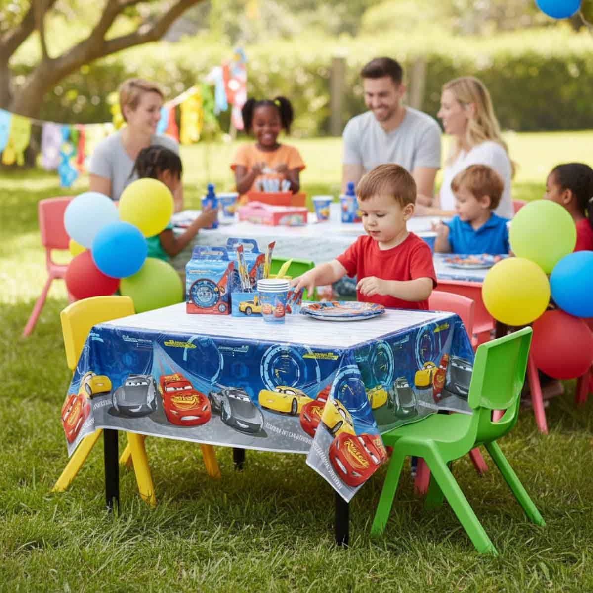 ديزني آند بيكسار كارز 3 غطاء طاولة بلاستيك