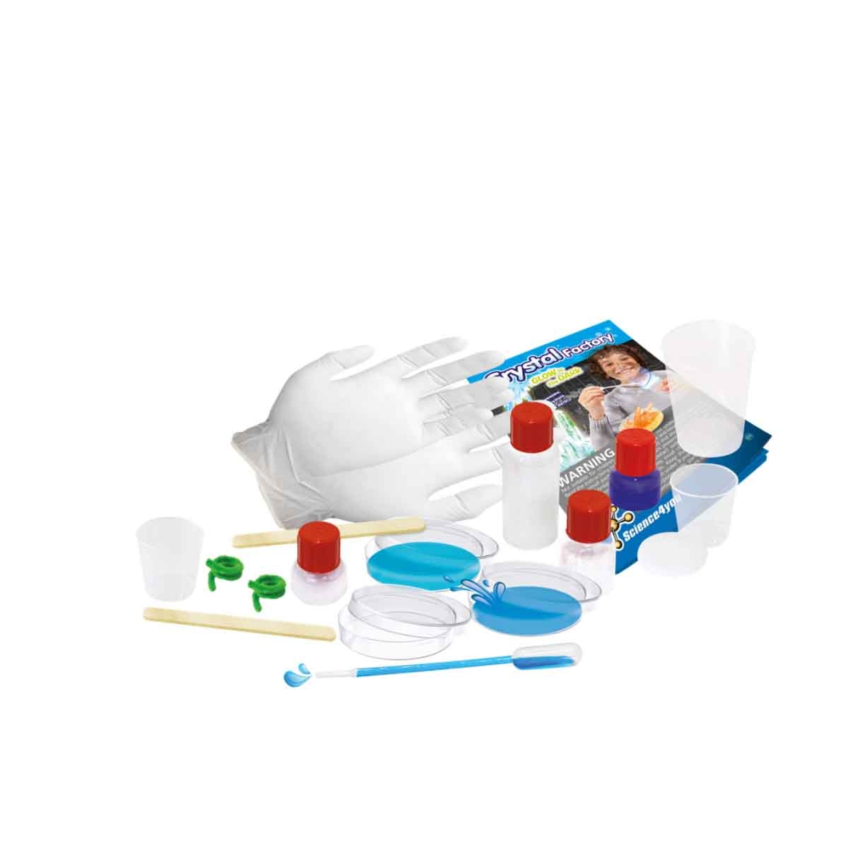 ساينس فور يو مجموعة مصنع الكريستال المتوهج في الظلام للجنسين، عمر 8-10 سنوات