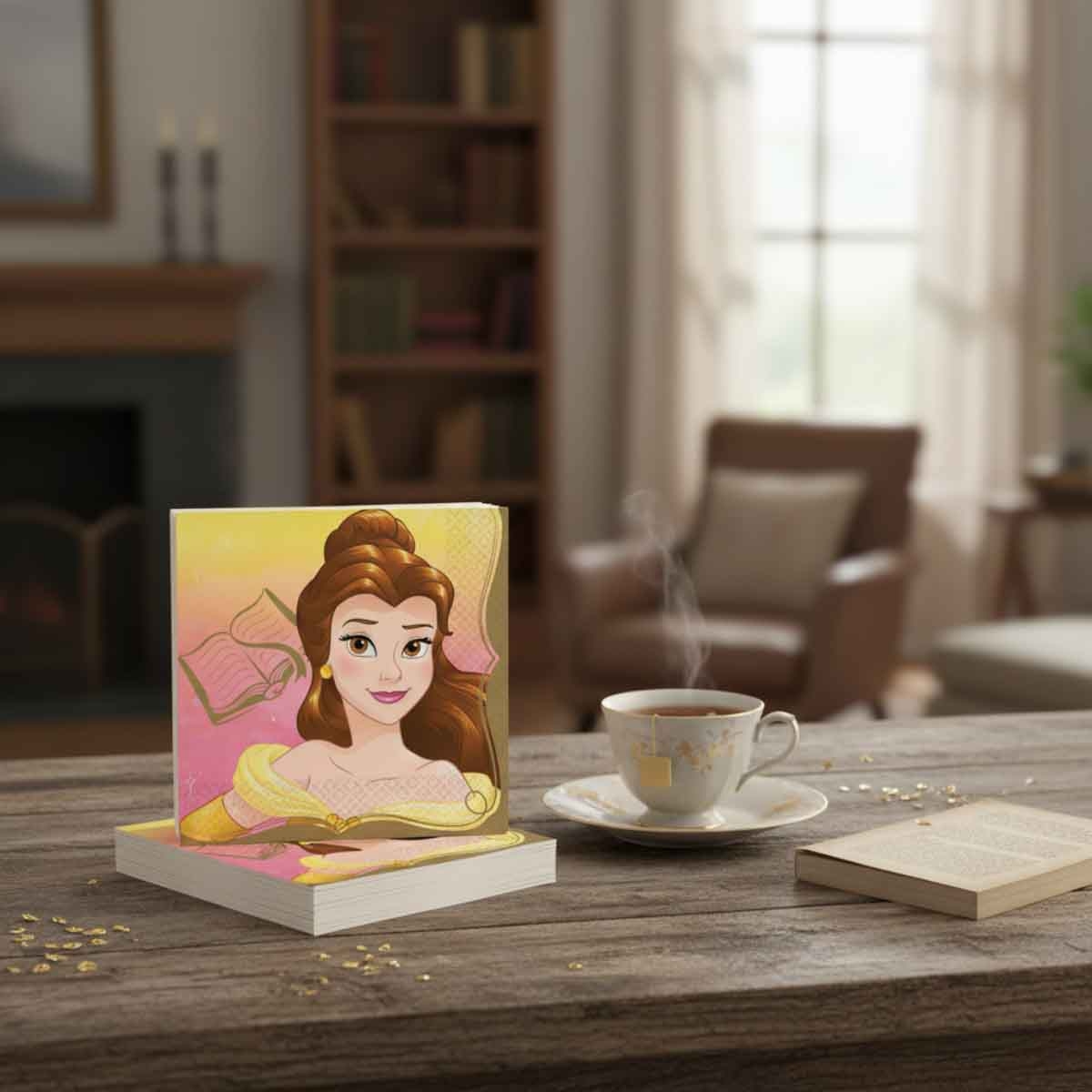 ديزني برنسيس مجموعة 16-قطعة مناديل غداء بيل