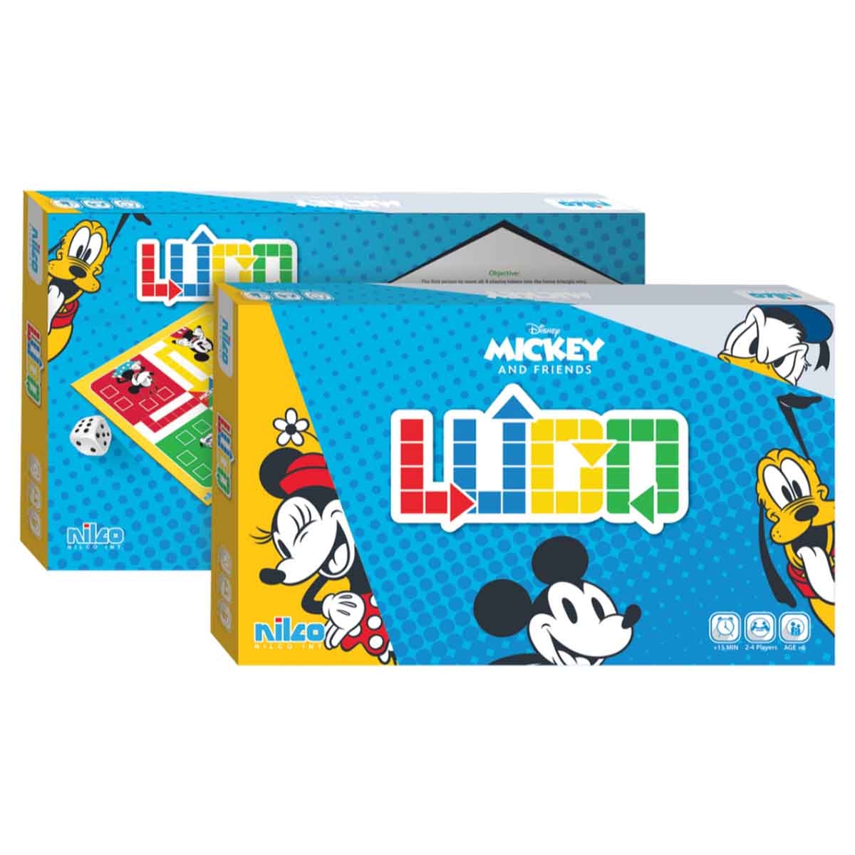 نيلكو لعبة لودو ديزني ميكي وأصدقاؤه للأطفال من عمر 5 إلى 7 سنوات