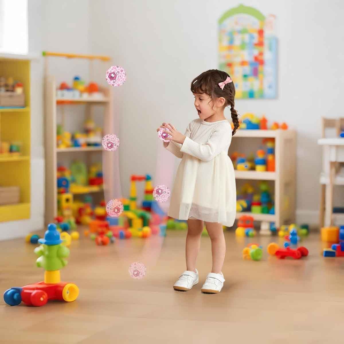 هالو كيتي كرة مرتدة عالية للبنات، عمر 3-4 سنوات