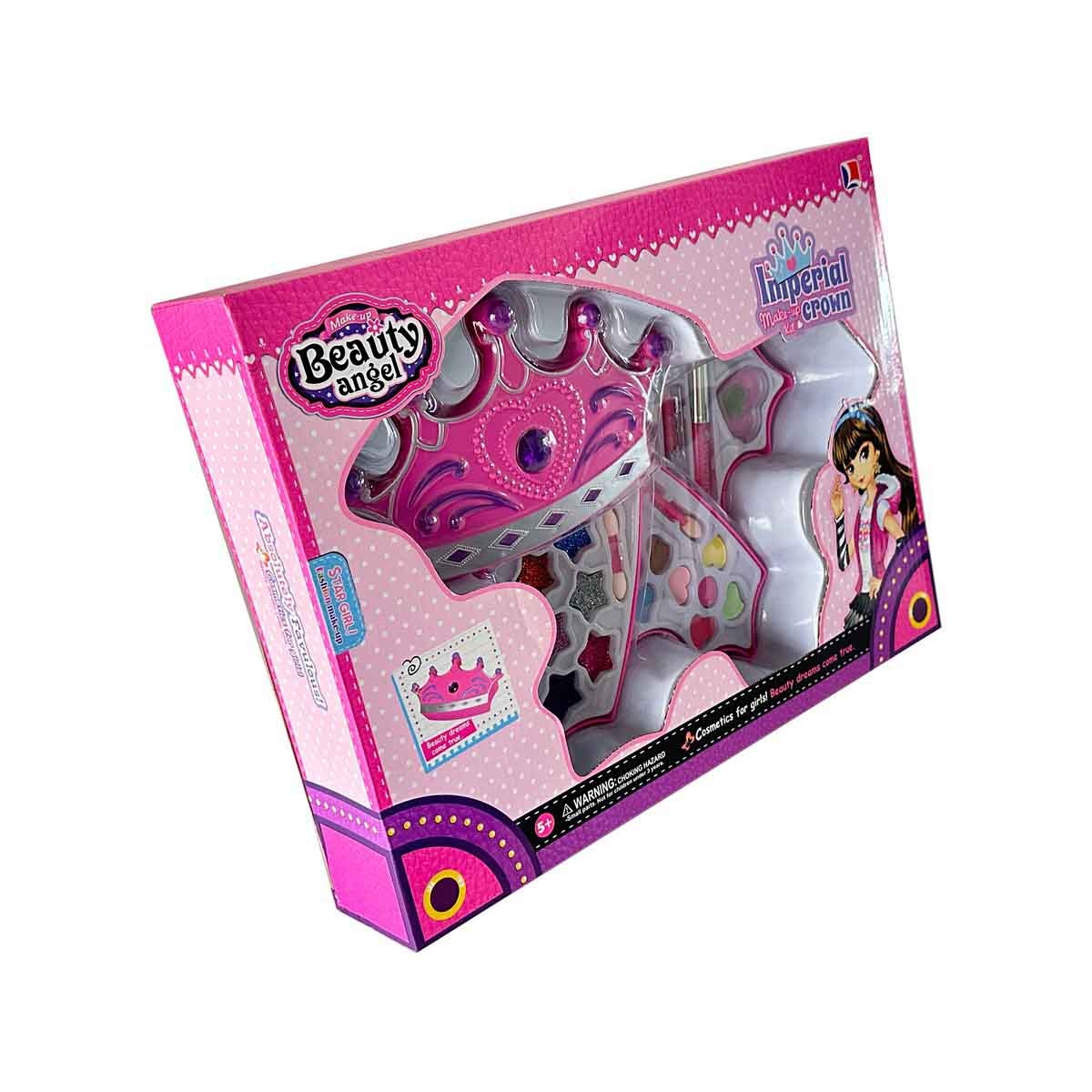 بيوتي أنجل طقم مكياج إمبراطوري فاخر، للبنات، من عمر 5 إلى 7 سنوات