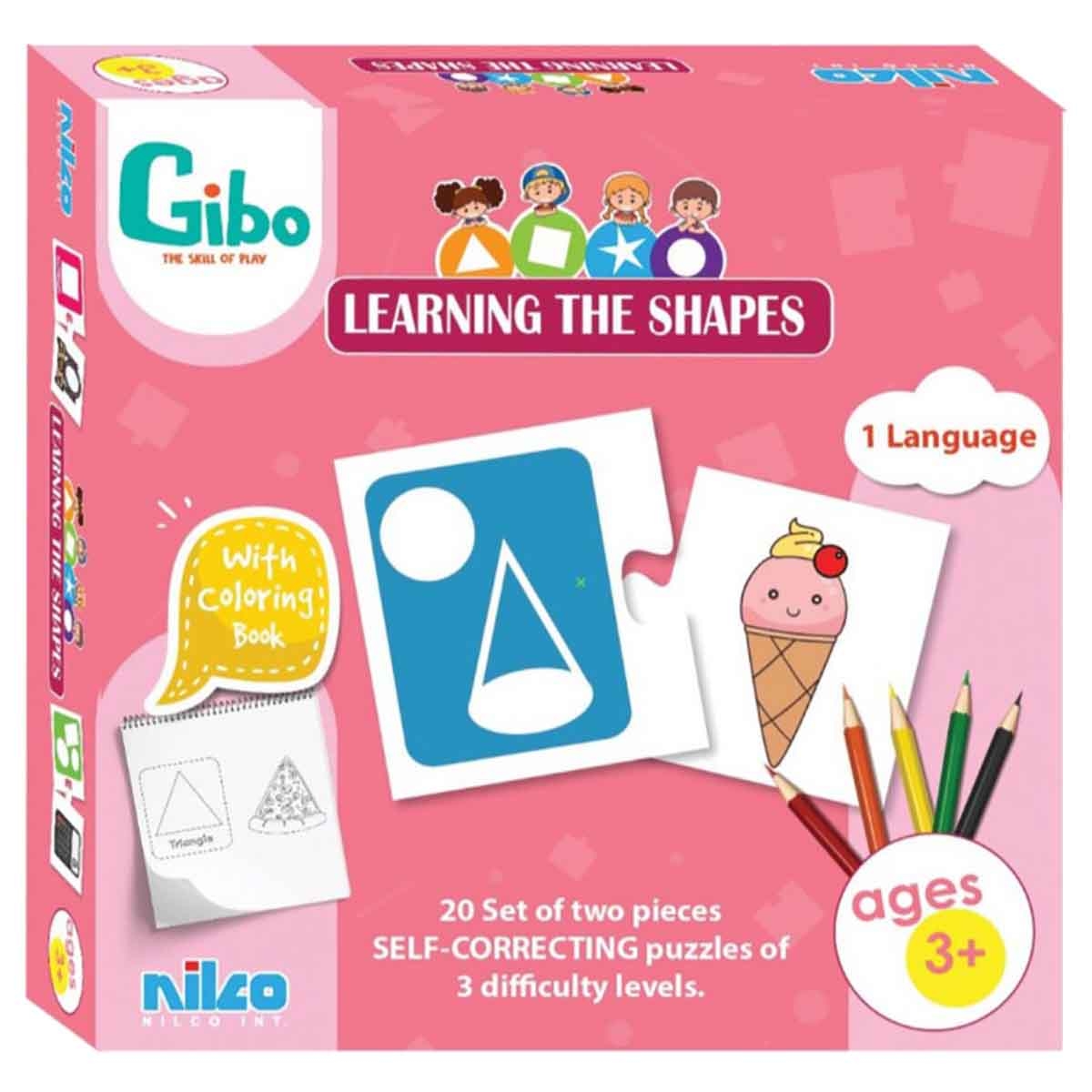 جيبو لعبة تعليمية: تعلم الأشكال للأطفال من عمر 3 إلى 4 سنوات