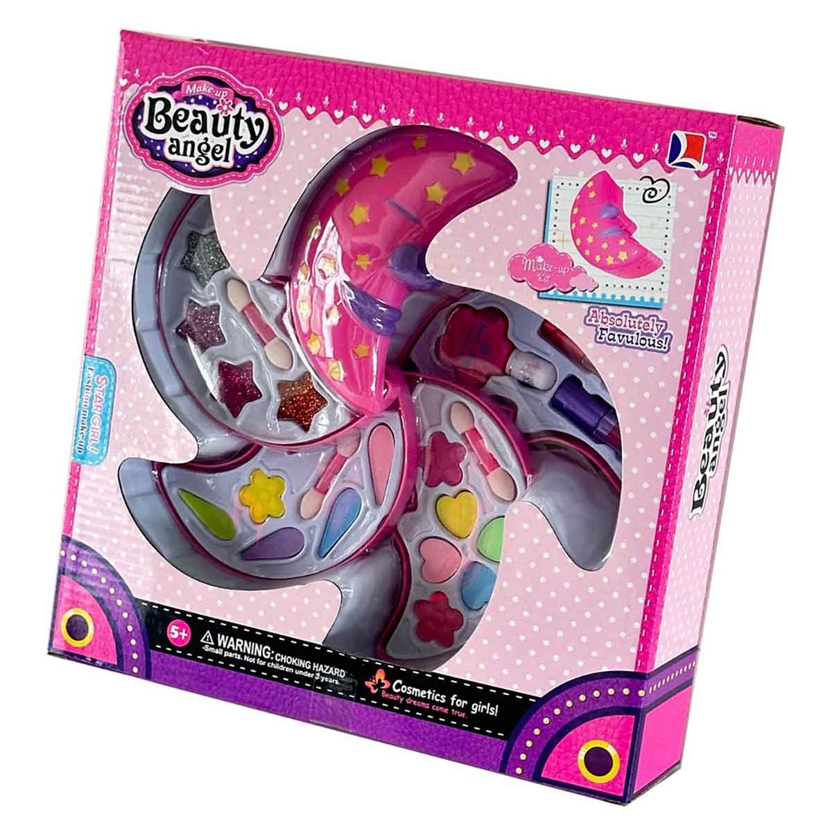 بيوتي أنجل طقم مكياج للبنات، من عمر 5 إلى 7 سنوات
