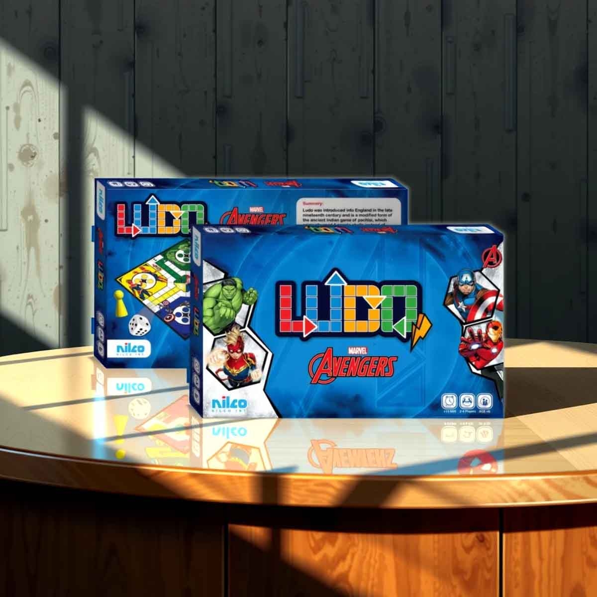 نيلكو لعبة لودو مارفل أفنجرز للأطفال من عمر 5 إلى 7 سنوات