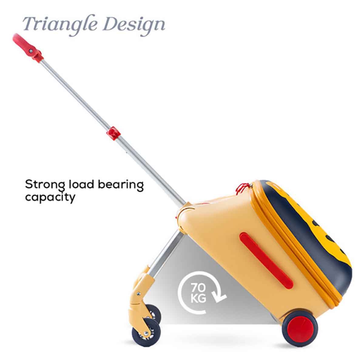 تيكنوم حقيبة سفر 3-في-1 على شكل نمر للركوب