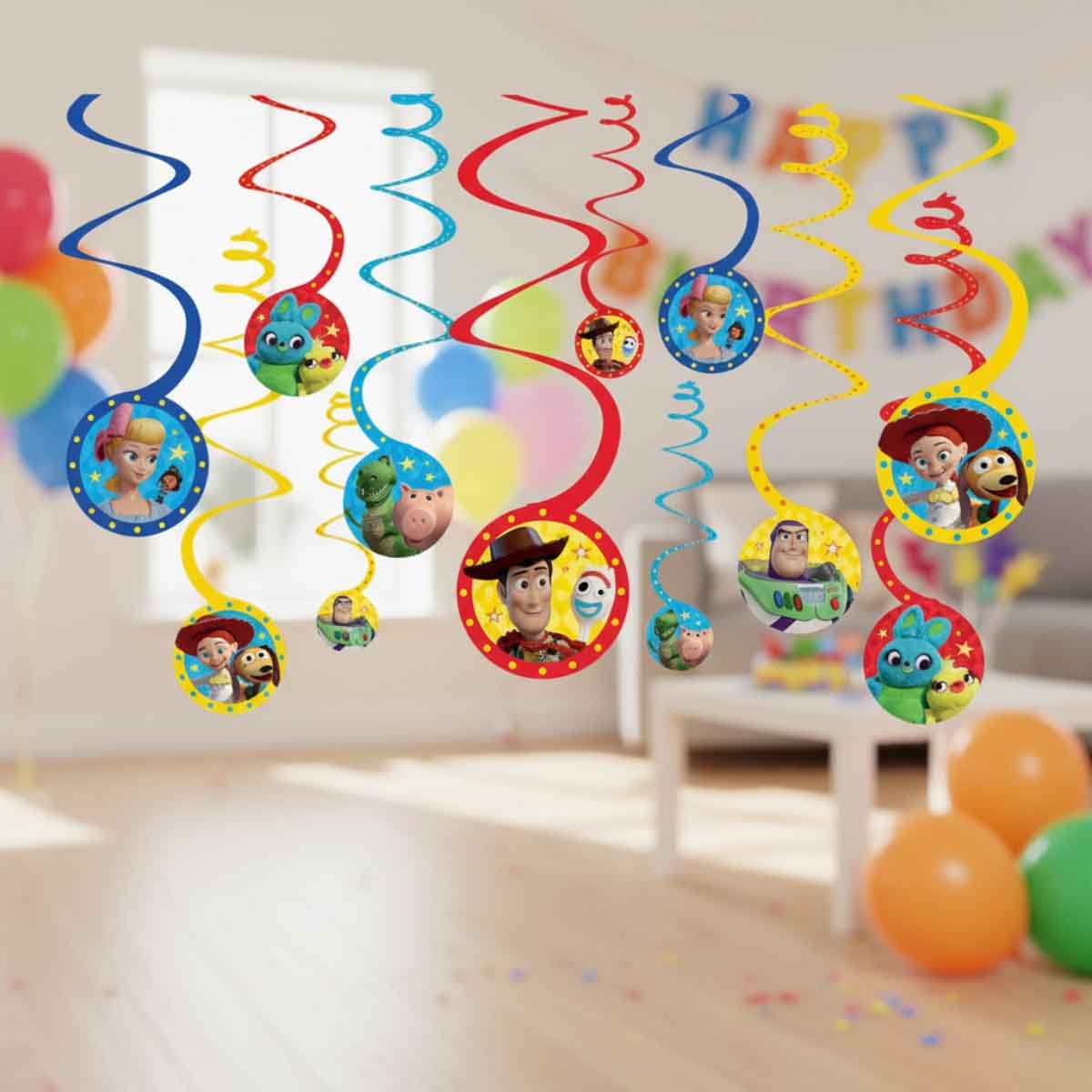 ديزني أند بيكسار توي ستوري 4 مجموعة زينة حلزونية