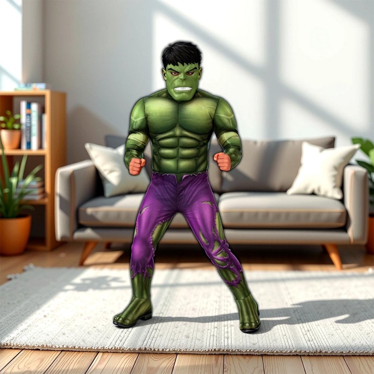 روبيز زي طفل هالك ديلوكس للأولاد، 8-10 سنوات