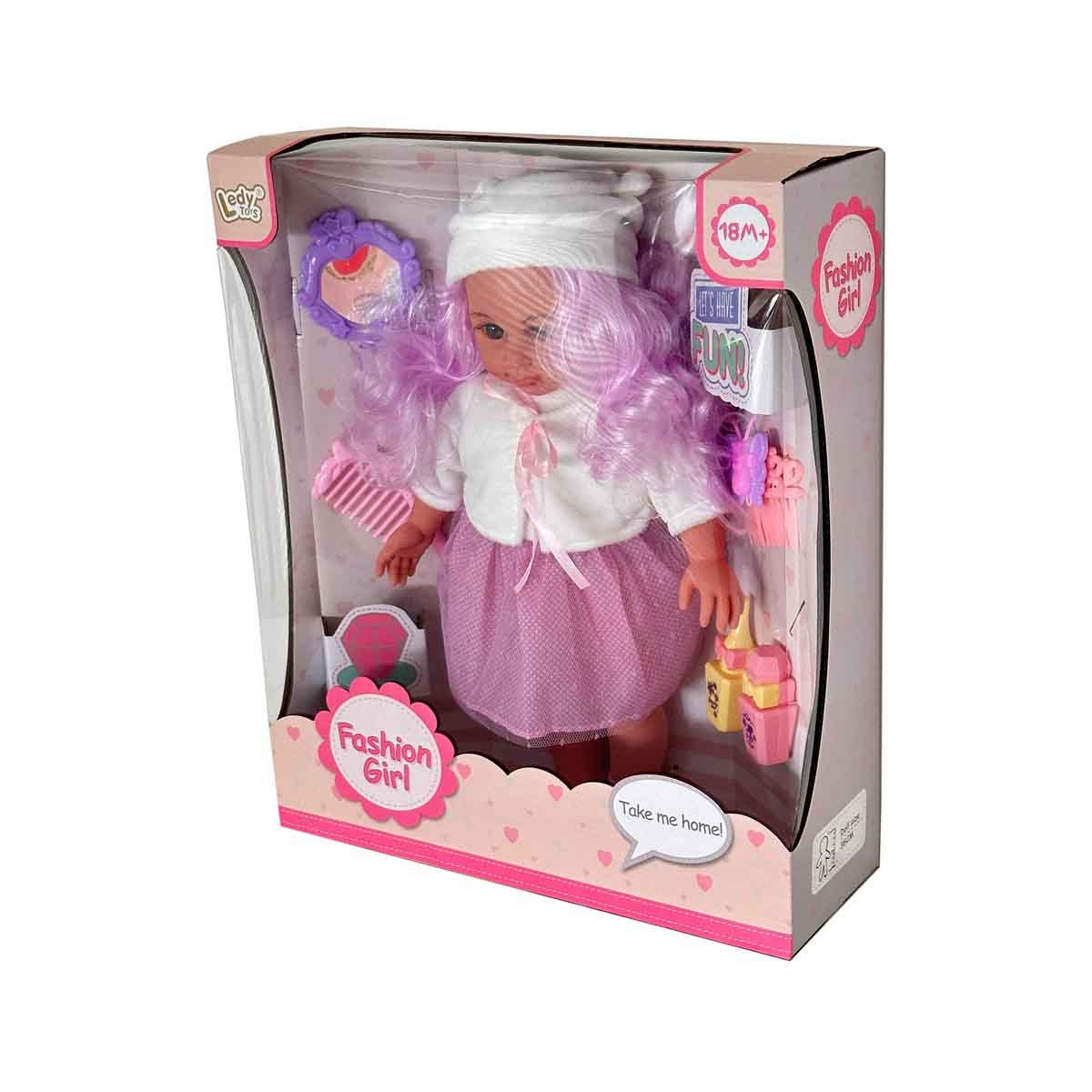 ليدي تويز مجموعة دمية طفلة 14 بوصة للبنات، عمر 3-4 سنوات