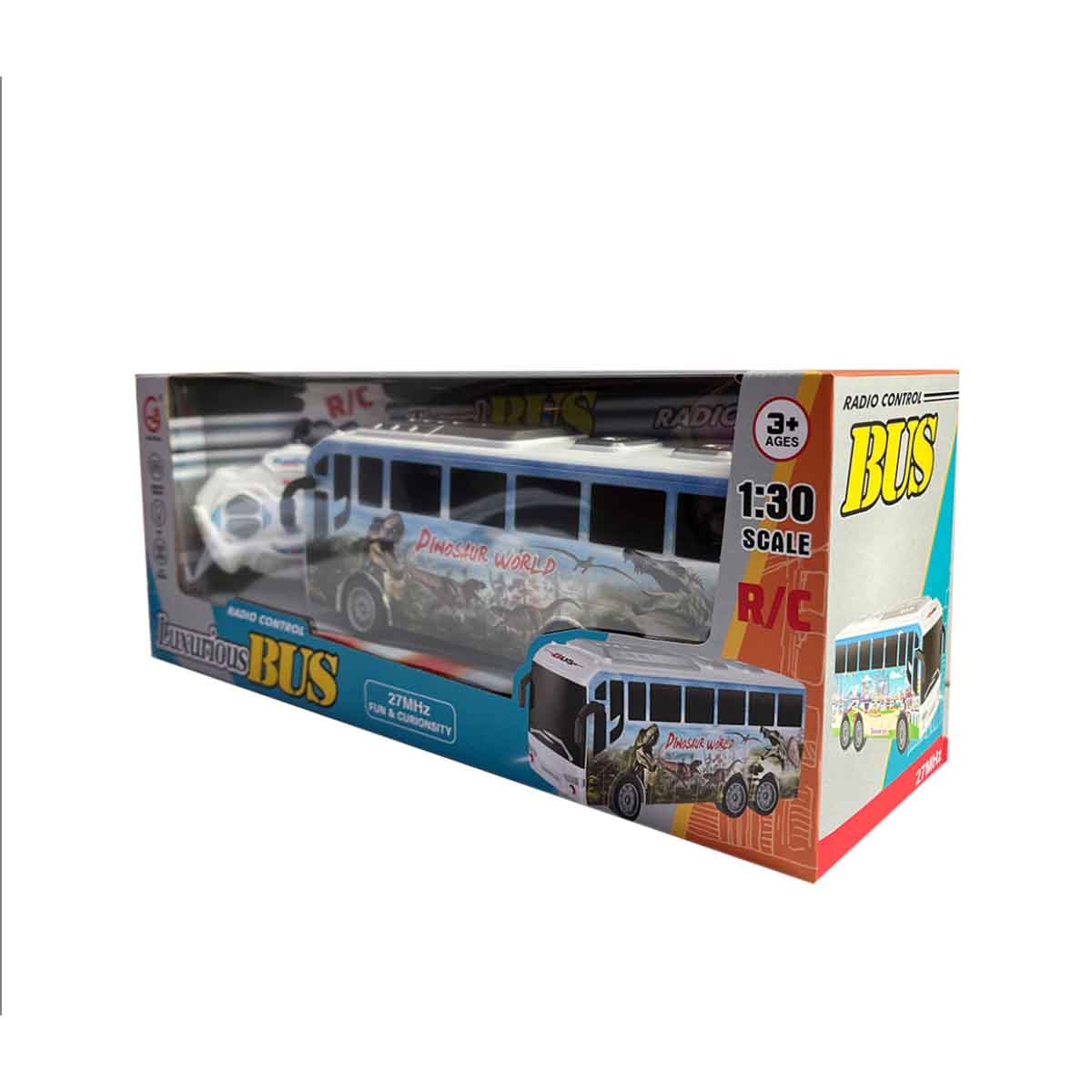 غوي شينغ حافلة ديناصور بالتحكم مقياس 1:30 للجنسين، عمر 3-4 سنوات