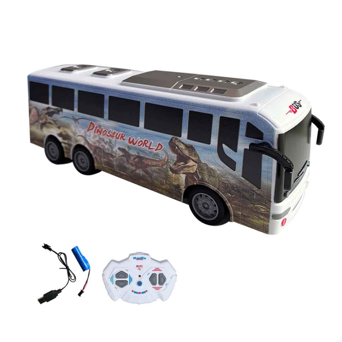 غوي شينغ حافلة ديناصور بالتحكم مقياس 1:30 للجنسين، عمر 3-4 سنوات