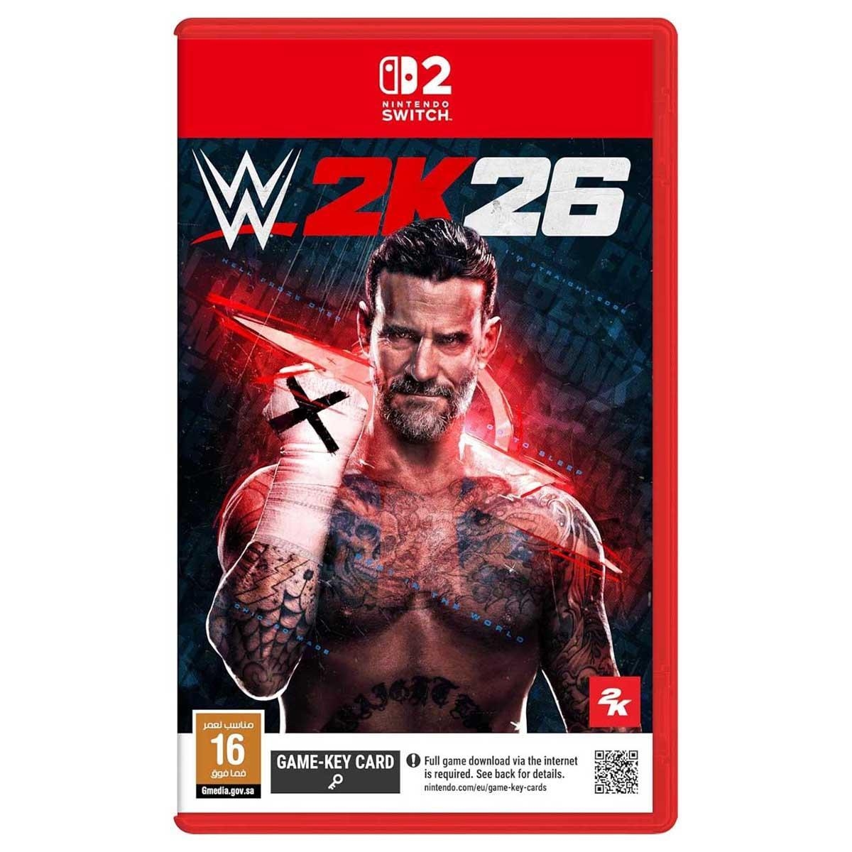 تو كيه WWE 2K26 بطاقة مفتاح لعبة فيديو (نسخة السعودية) لجهاز نينتندو سويتش 2
