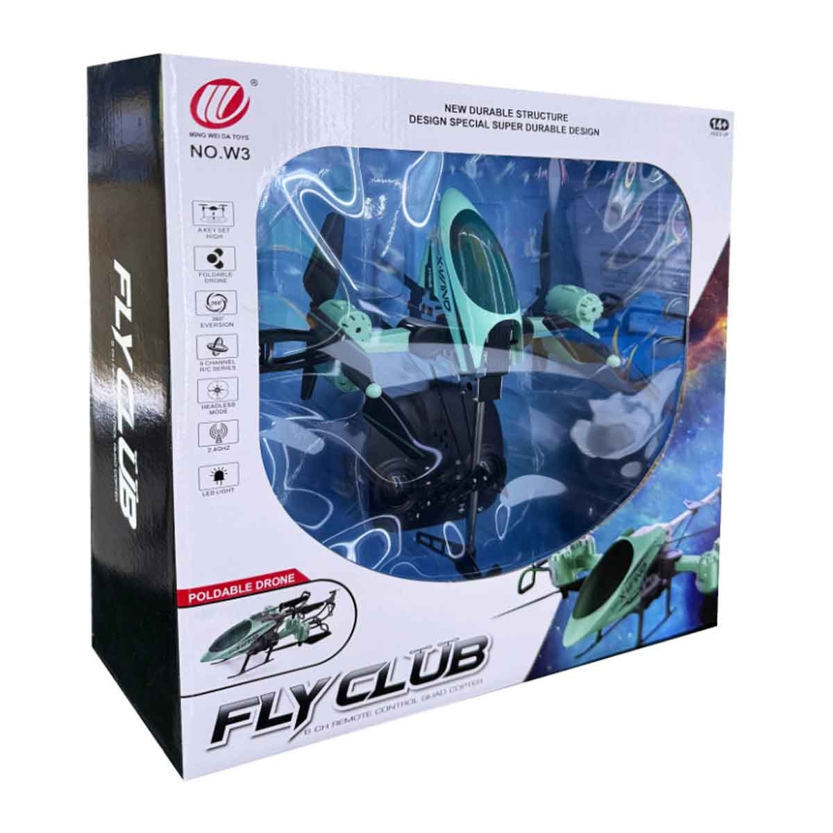 مينغ وي دا طائرة درون متنوعة من مجموعة فلاي كلوب بالتحكم 2.4G للجنسين، عمر 13 سنة فأكثر