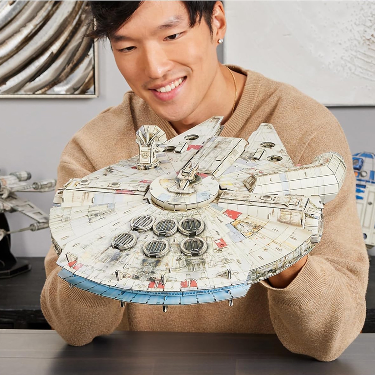 فور دي بيلد لغز نموذج ثلاثي الأبعاد ستار وورز ميلينيوم فالكون للجنسين، 13 سنة فما فوق