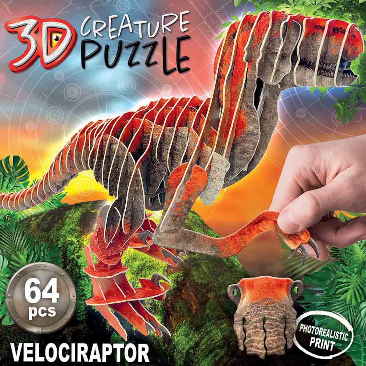 إديوكا أحجية مجسمة ثلاثية الأبعاد لفيلوسيرابتور للجنسين، عمر 5-7 سنوات