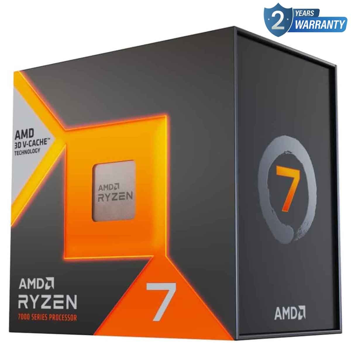 إيه إم دي رايزن 7 7800X3D معالج بسرعة 5.0GHz بعدد 8 أنوية و16 خيط معالجة وذاكرة 104MB