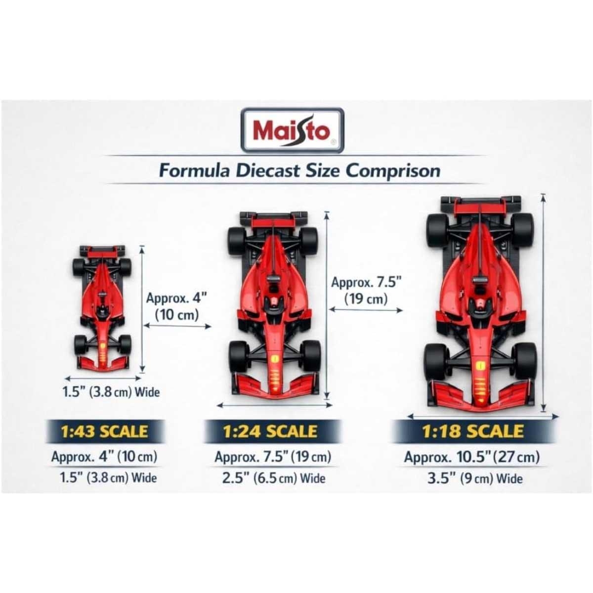 بوراغو سيارة فيراري SF-25 موديل معدن مصبوب بمقياس 1:43 مع خوذة للأولاد، 13+ سنوات