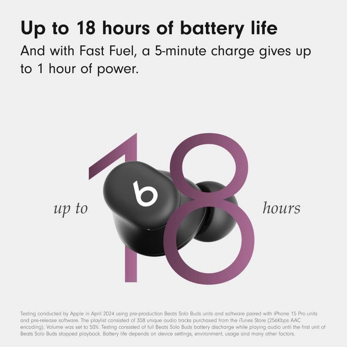 بيتس سولو بادز سماعات أذن لاسلكية حقيقية - أسود مطفي