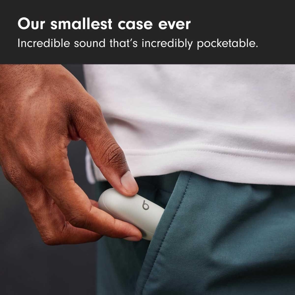 بيتس سولو بادز سماعات أذن لاسلكية حقيقية - رمادي عاصف