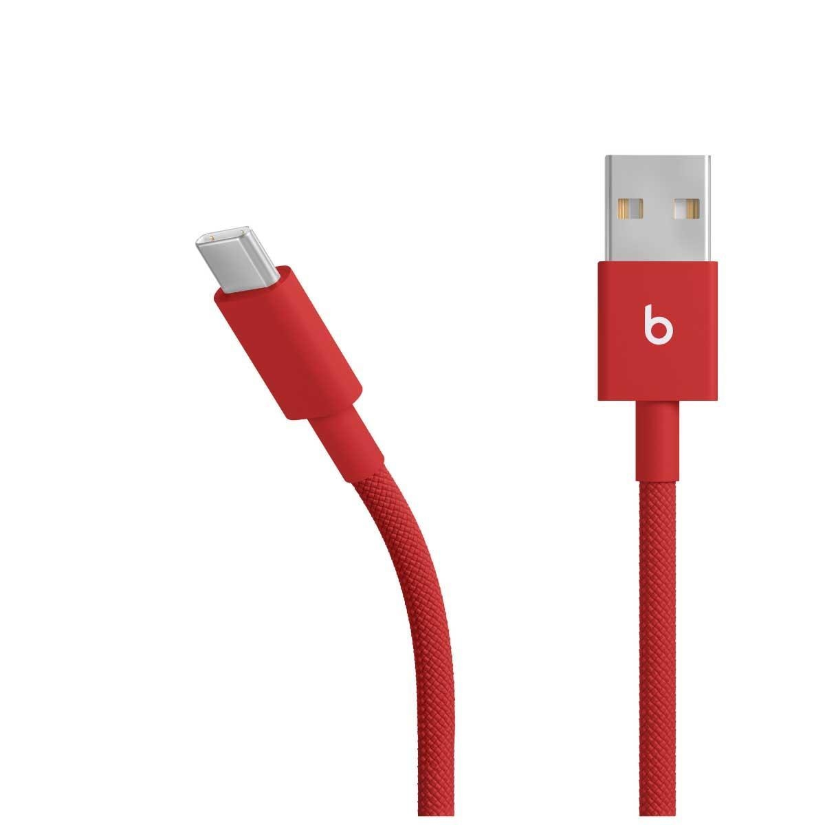 كابل Beats Rapid Red بطول 1.5 متر من نوع USB-A إلى USB-C