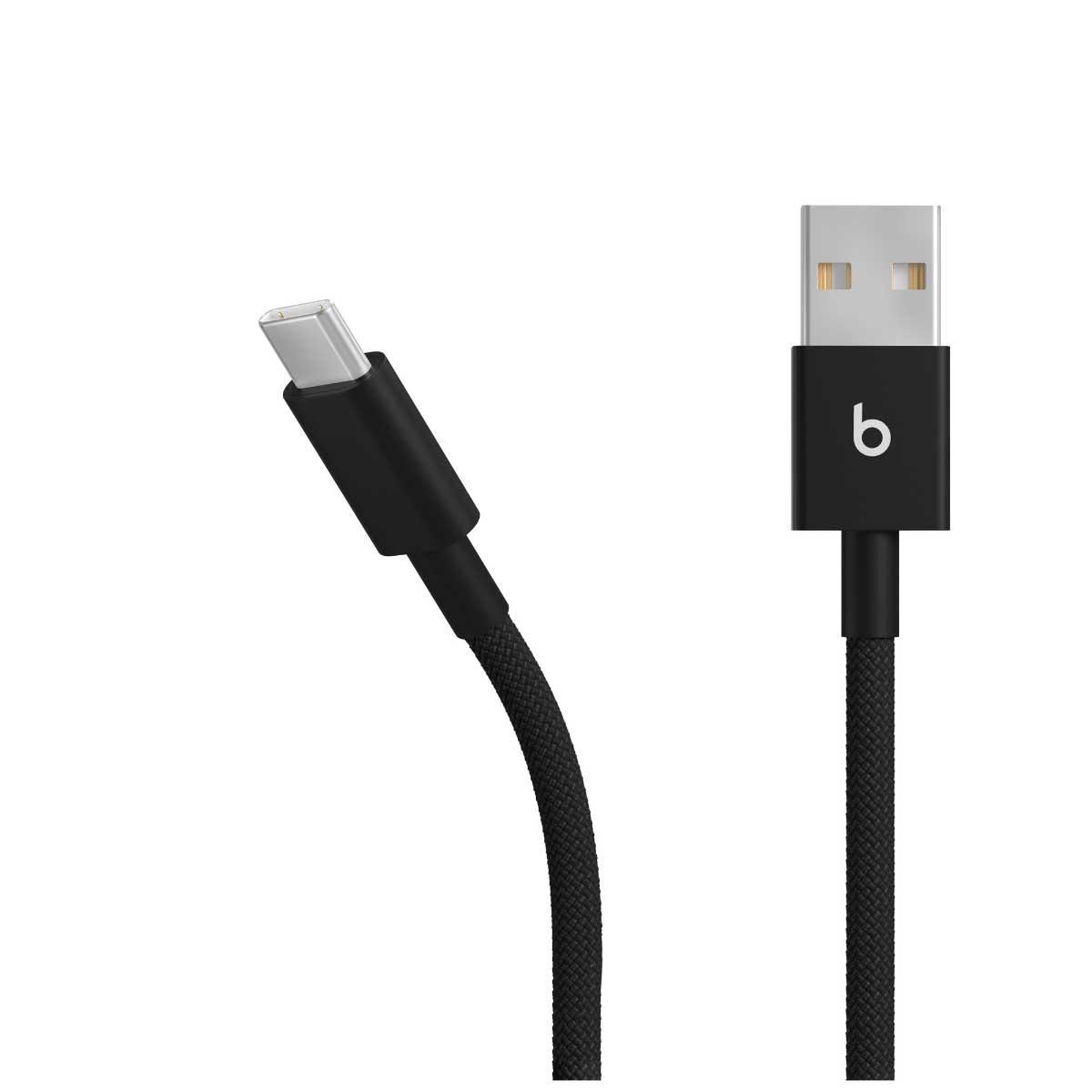 بيتس مجموعة كأبلين منسوجين USB-A إلى USB-C بطول 1.5 متر - أسود بولت