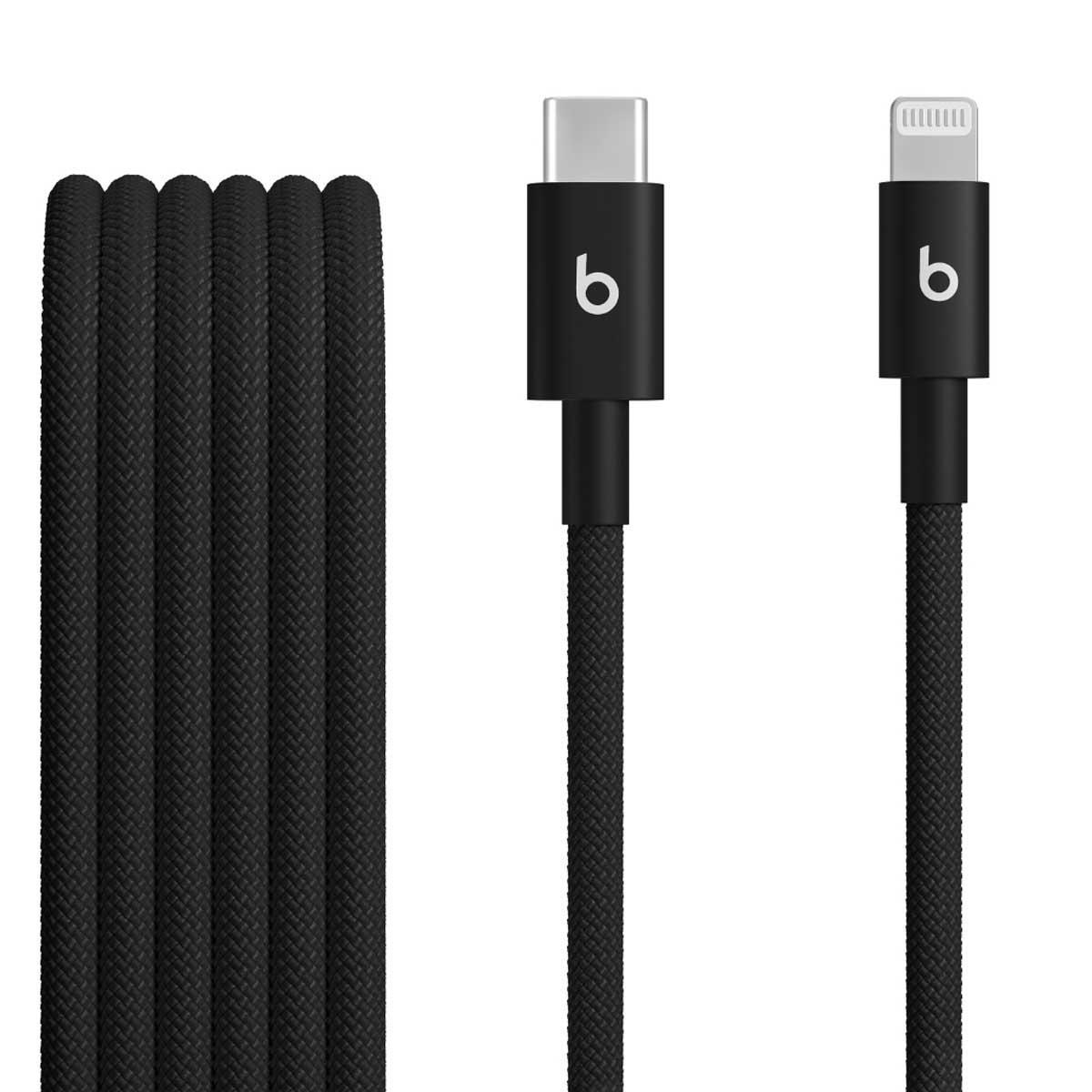 كابل Beats Bolt الأسود بطول 1.5 متر من USB-C إلى Lightning