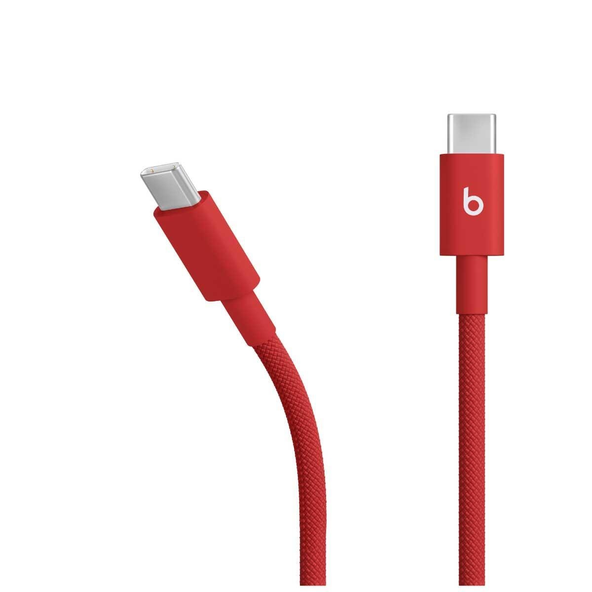كابل Beats Rapid Red بطول 1.5 متر من نوع USB-C إلى USB-C منسوج