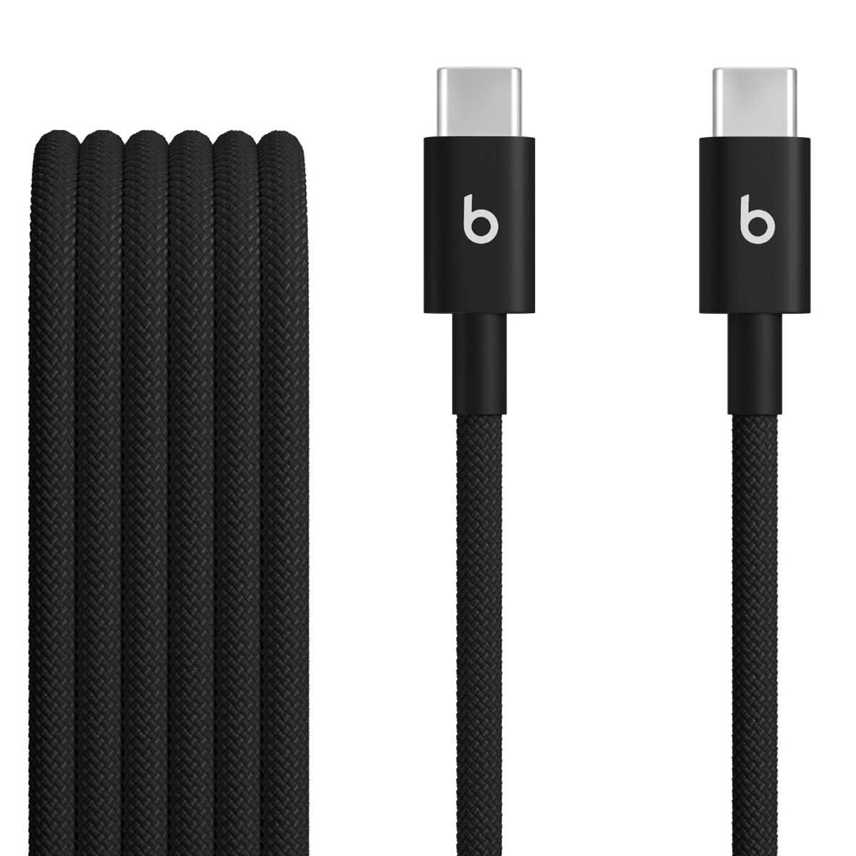 بيتس مجموعة كأبلين منسوجين USB-C إلى USB-C بطول 1.5 متر - أسود بولت