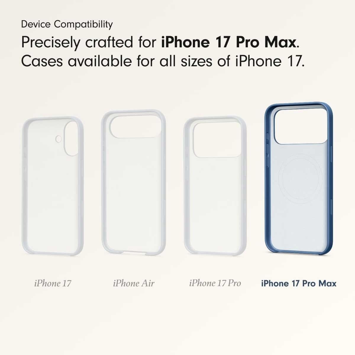 بيتس غطاء مع MagSafe وتحكم بالكاميرا لآيفون 17 برو ماكس - أزرق بيدروك