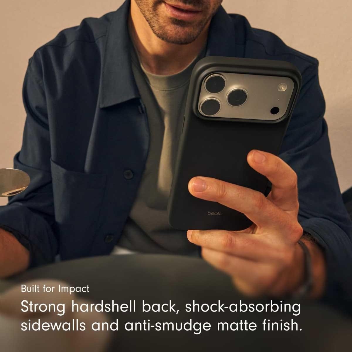 بيتس غطاء مع MagSafe وتحكم بالكاميرا لآيفون 17 برو ماكس - رمادي غرانيت