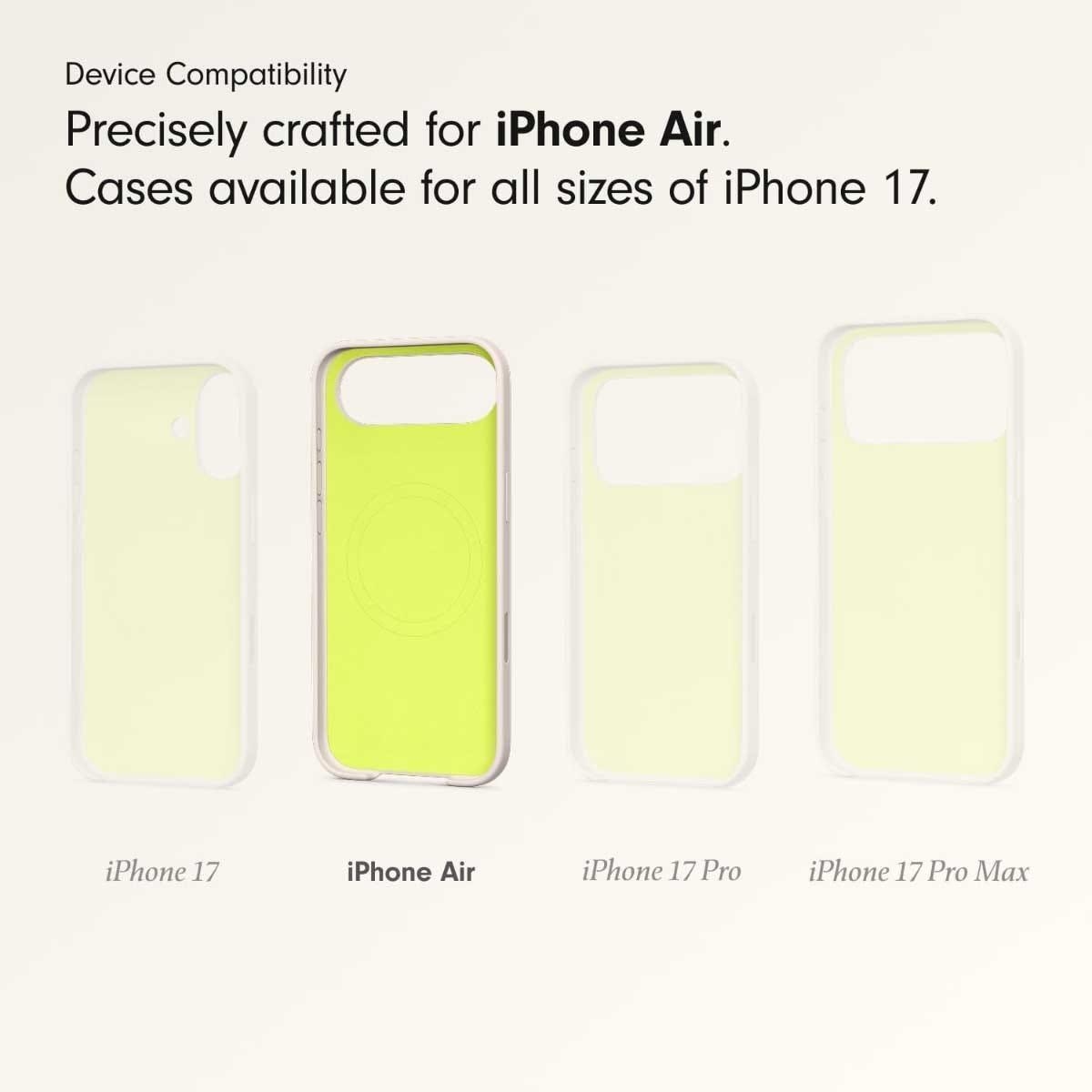 بيتس غطاء مع MagSafe وتحكم بالكاميرا لآيفون Air - لايم ستون