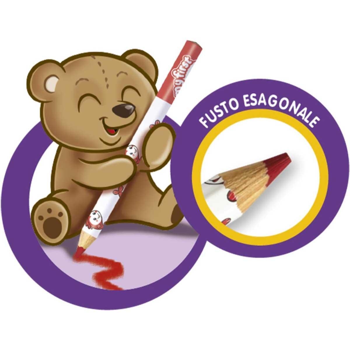 كرايولا مجموعة أقلام رصاص جامبو مزخرفة من 8 قطع للأطفال الصغار، 0-2 سنوات