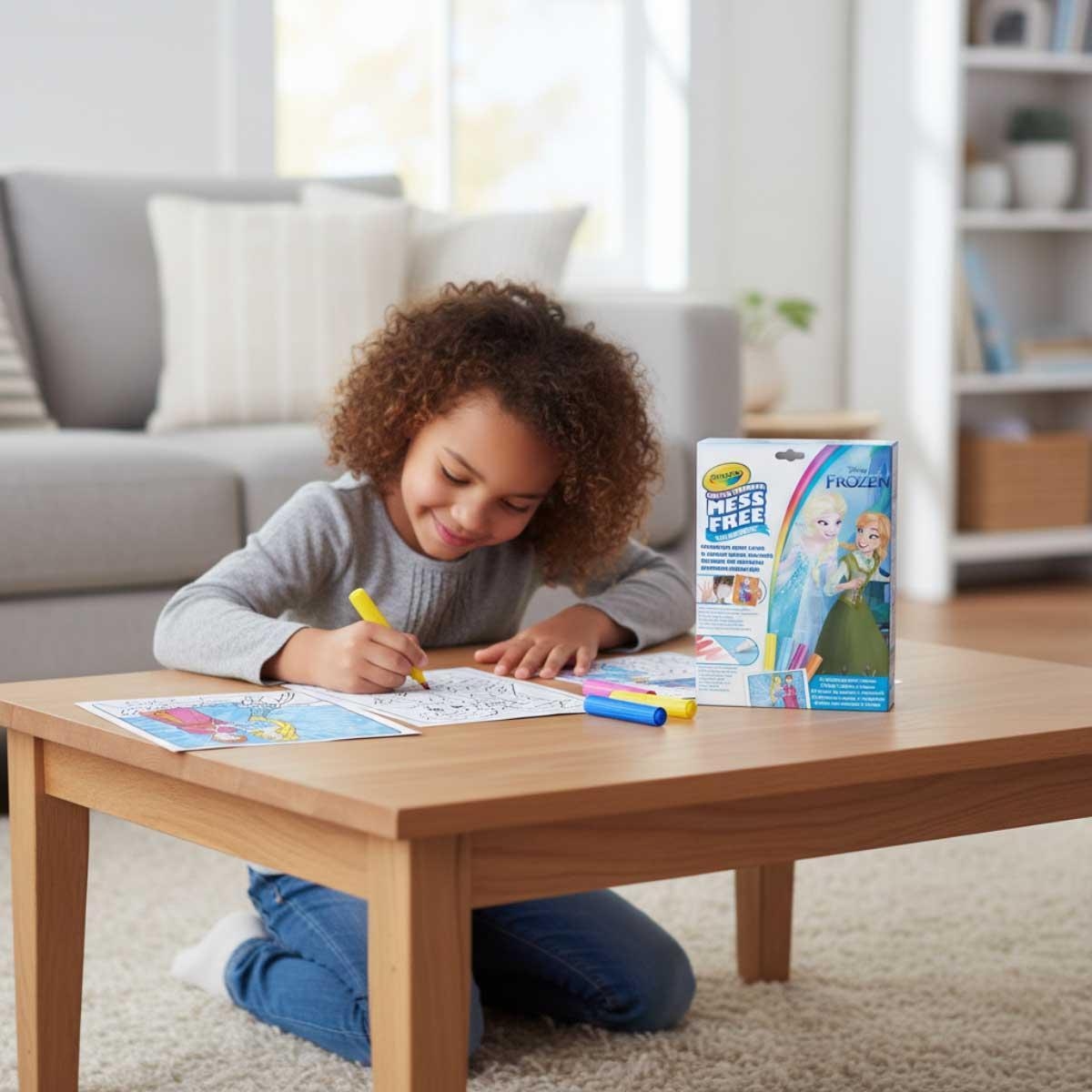 كرايولا كالر وندر ديزني فروزن فولدالوب مع مجموعة أقلام للجنسين، 3-4 سنوات