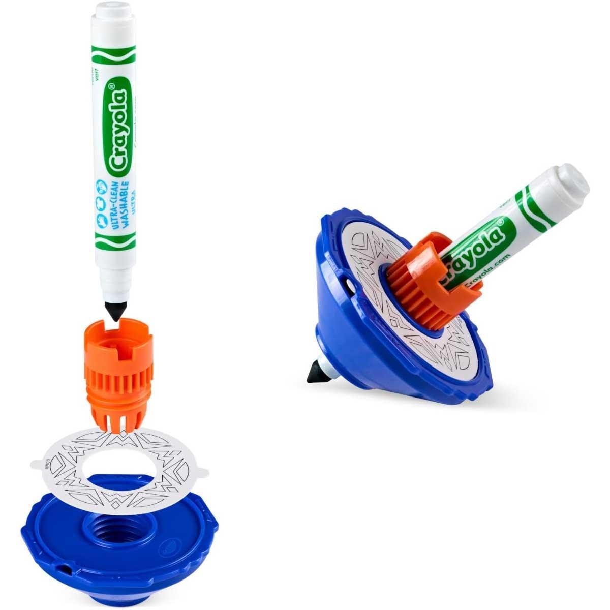 لعبة دوارة متنوعة من كرايولا كولورويرلز، مناسبة للجنسين، من 6 إلى 8 سنوات