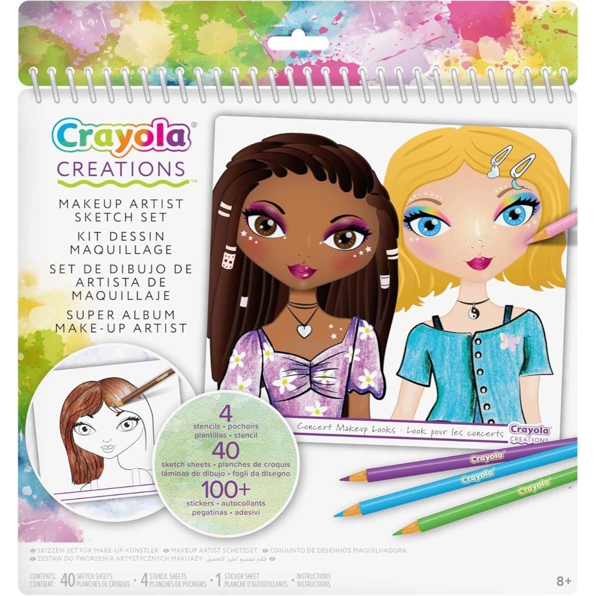 Crayola Creations Make-up Stylist Colouring Kit Girls, 8-10 Years