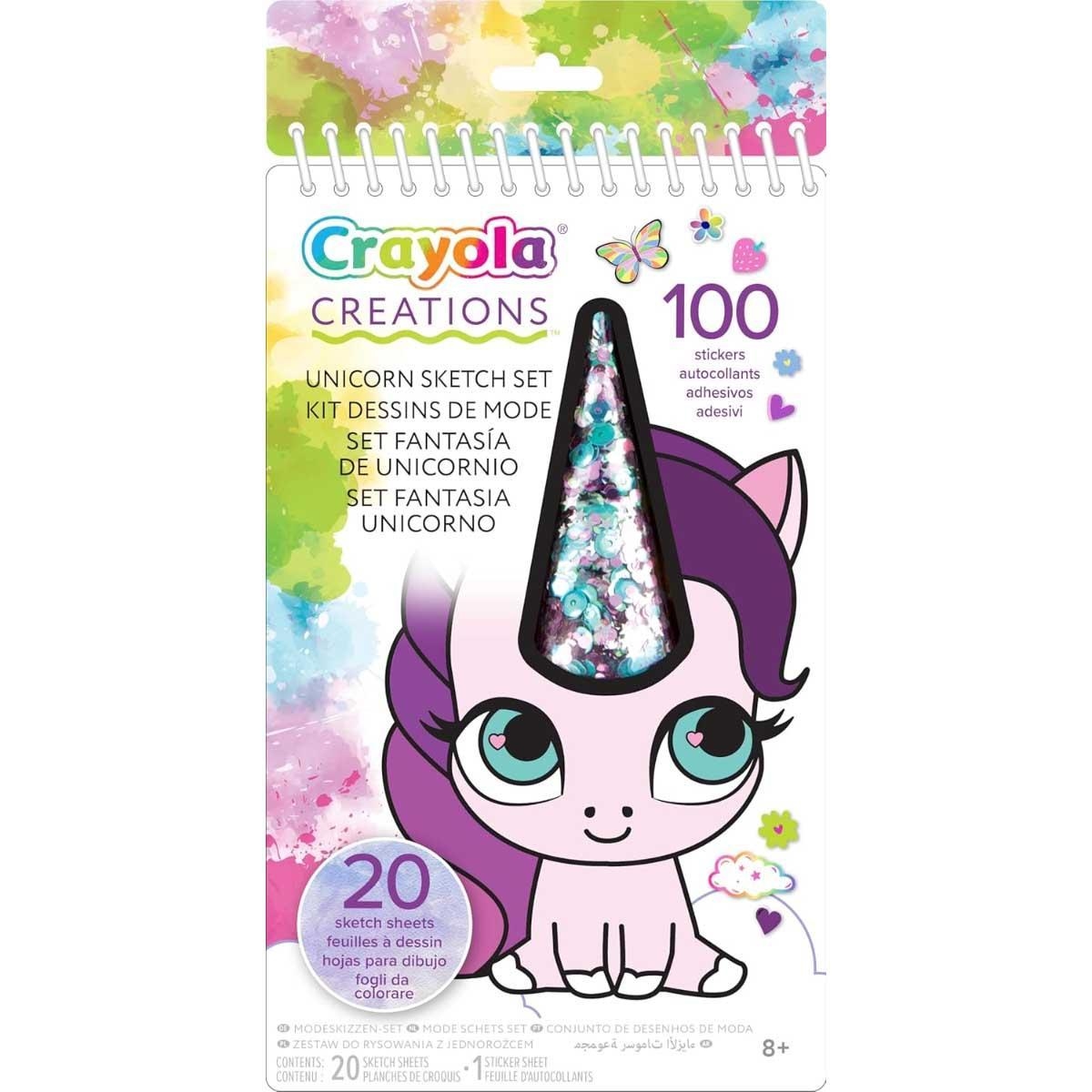 Crayola Creations Unicorn Sketch Set Girls, 8-10 Years