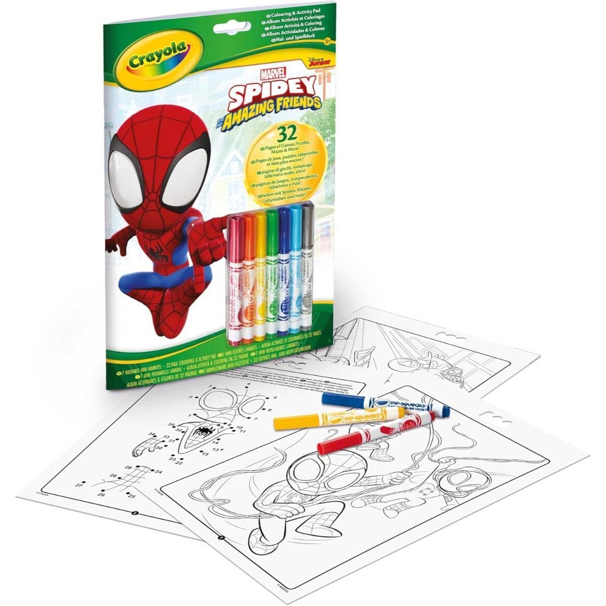 Crayola Spidey Color & Activity Pad Unisex, 3-4 Years