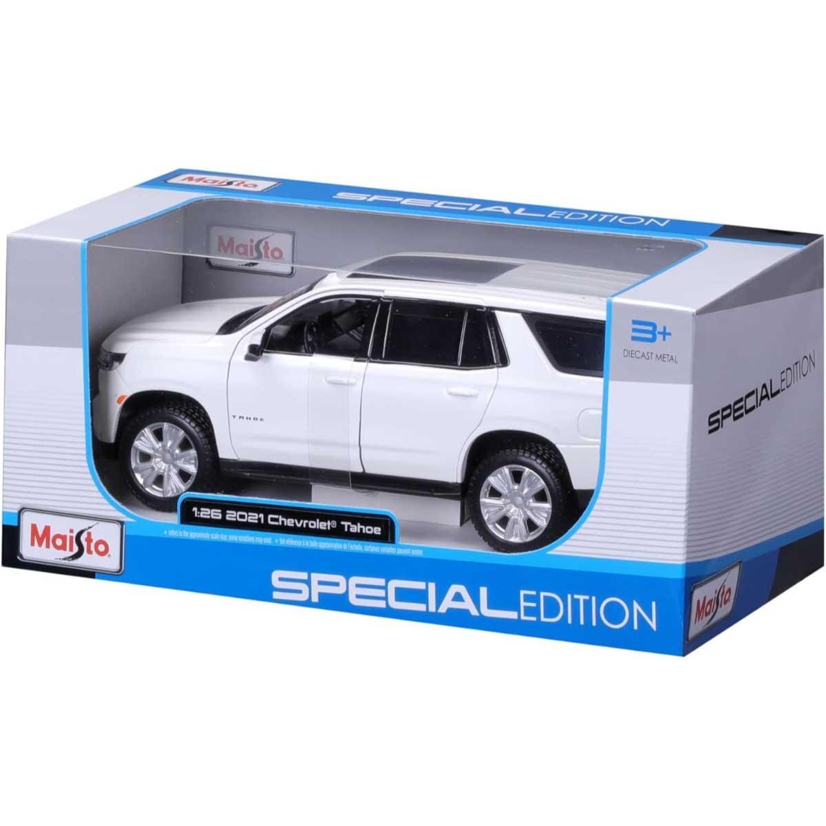 مايستو سيارة SUV شيفروليه تاهو 2021 معدن مصبوب بمقياس 1:24 للجنسين، 8-10 سنوات