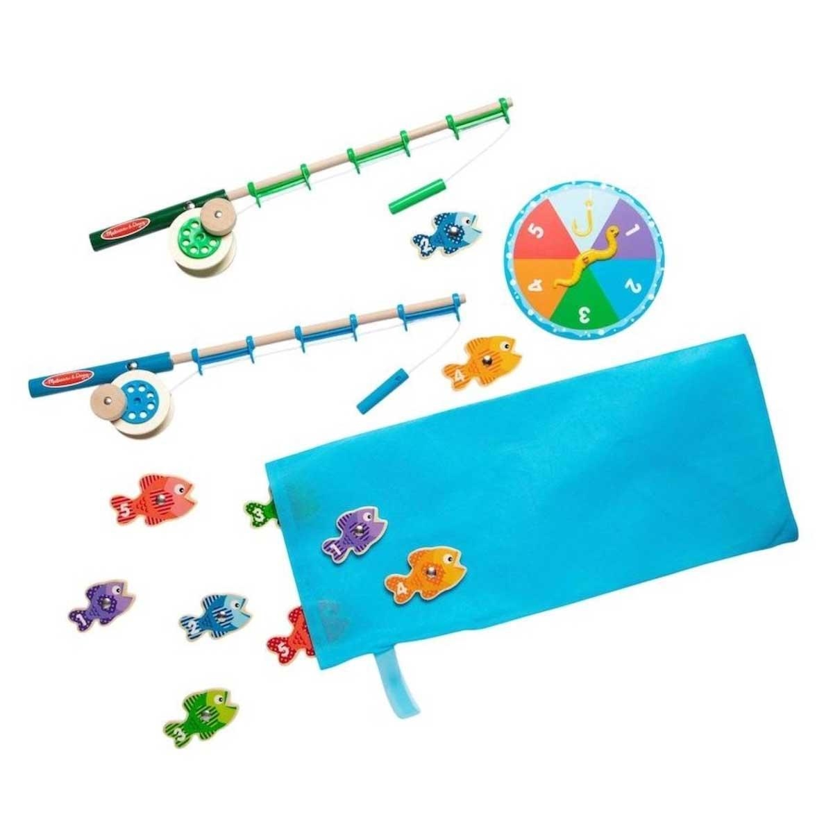ميليسا آند دوغ لعبة تعليمية صيد خشبية كاتش آند كاونت للجنسين، 3-4 سنوات