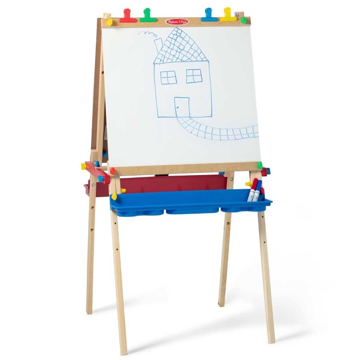 Melissa & Doug Deluxe Standing Art Easel & Dry-Erase Board Unisex, 3-4 Years