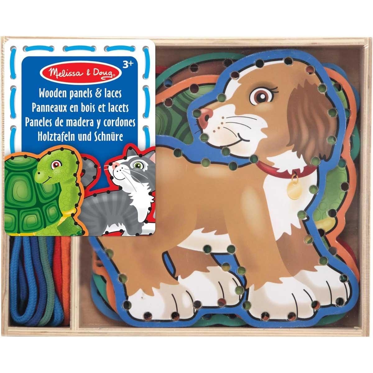 Melissa & Doug Pets Lace & Trace Activity Set Unisex, 3-4 Years